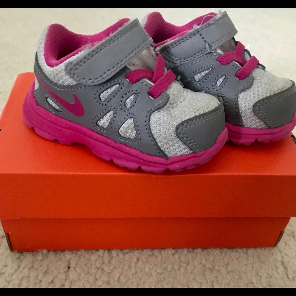 Infant Nike sneakers.